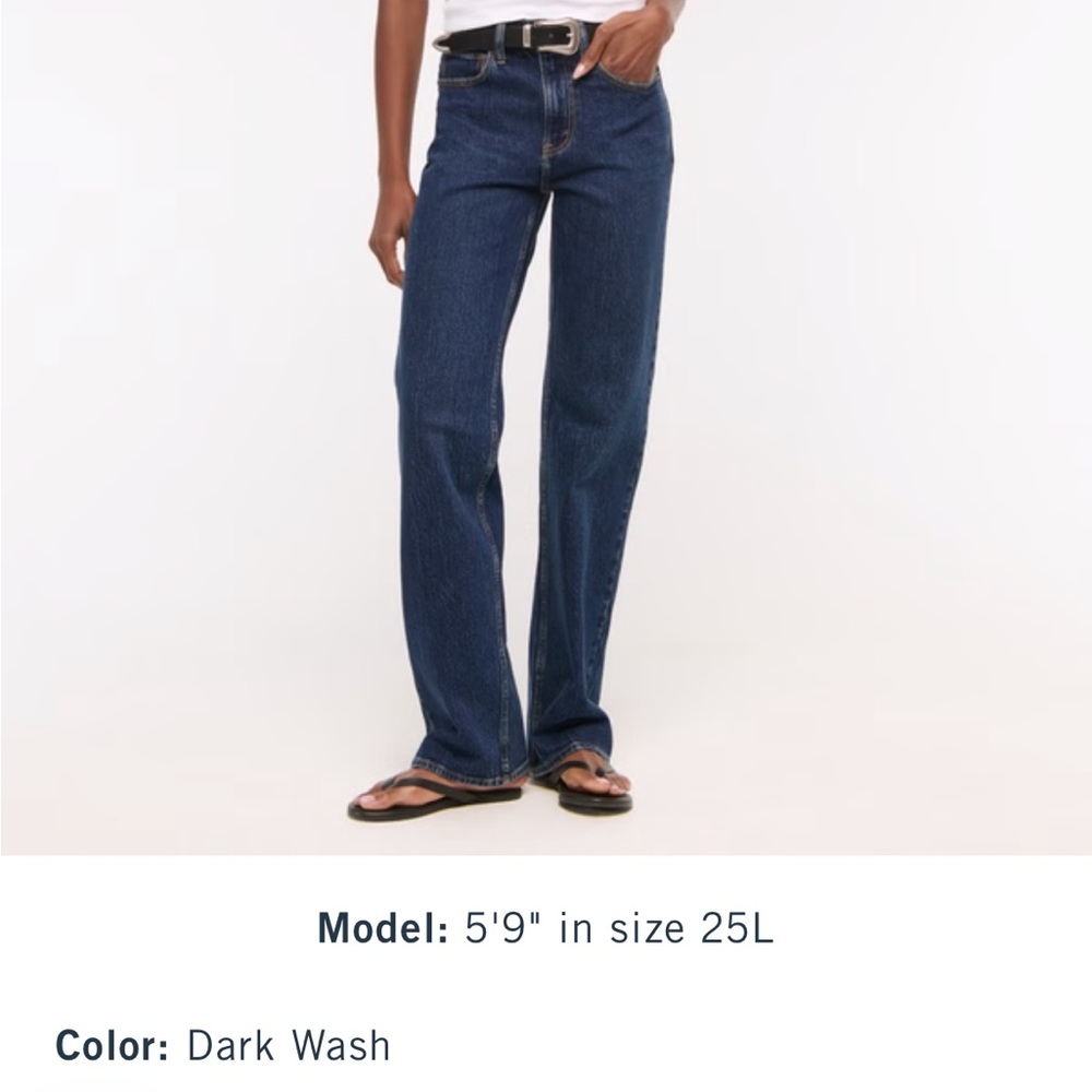 Abercrombie & Fitch Dark Wash Straight Leg Jeans